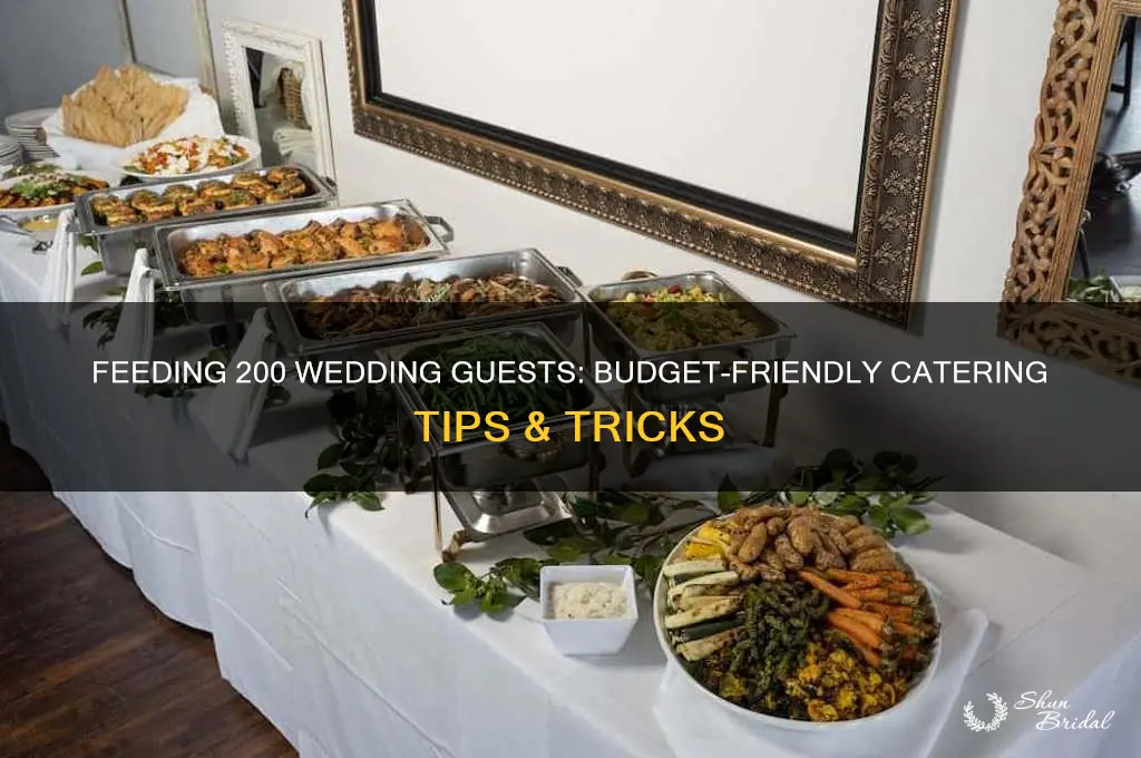 how to feed 200 people at a wedding