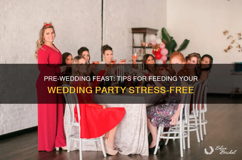 how to feed a wedding party before weddiing