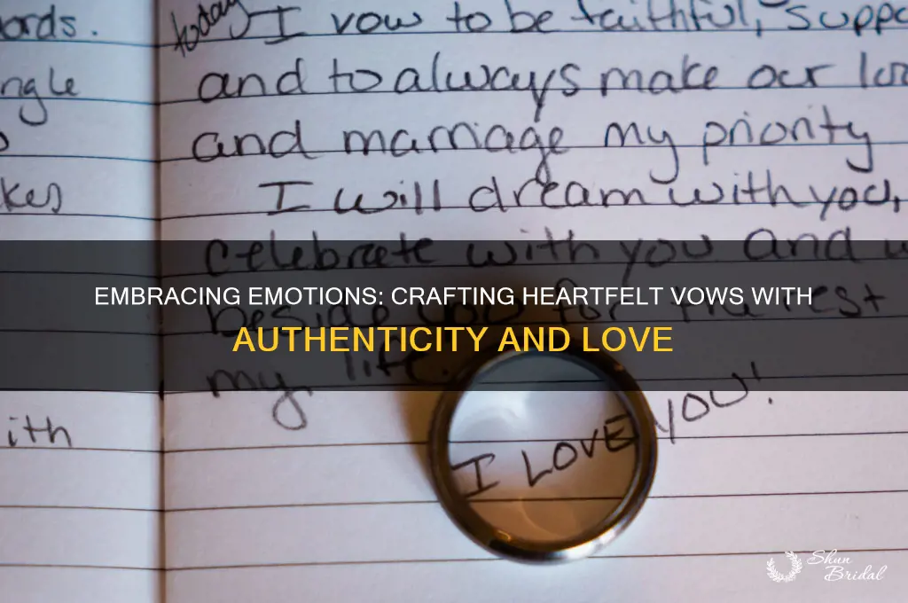 how to feel when writing vows
