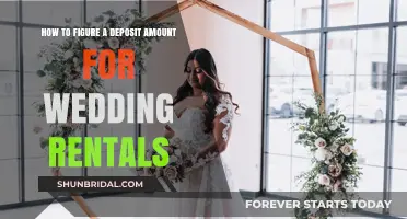 Calculating the Perfect Deposit for Your Wedding Rentals: A Guide