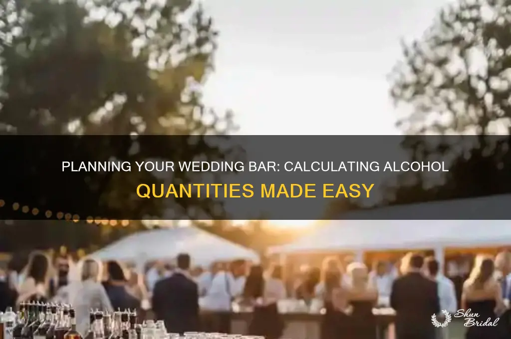 how to figure alcohol for a wedding