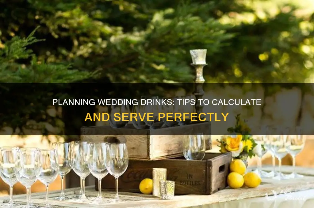 how to figure drinks for a wedding