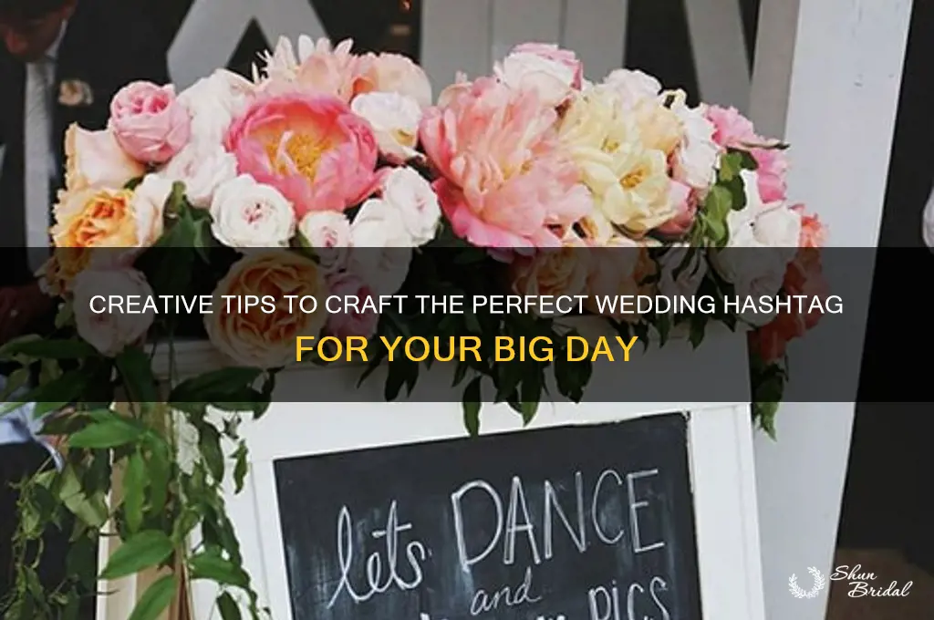 how to figure out a wedding hashtag
