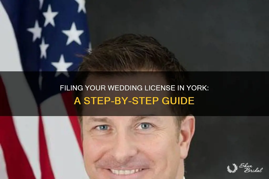 how to file a wedding license york m
