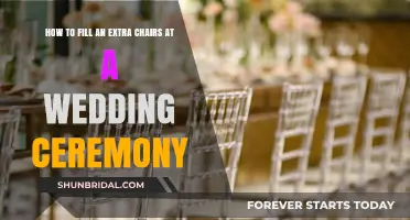 Creative Ways to Fill Extra Wedding Ceremony Chairs with Ease