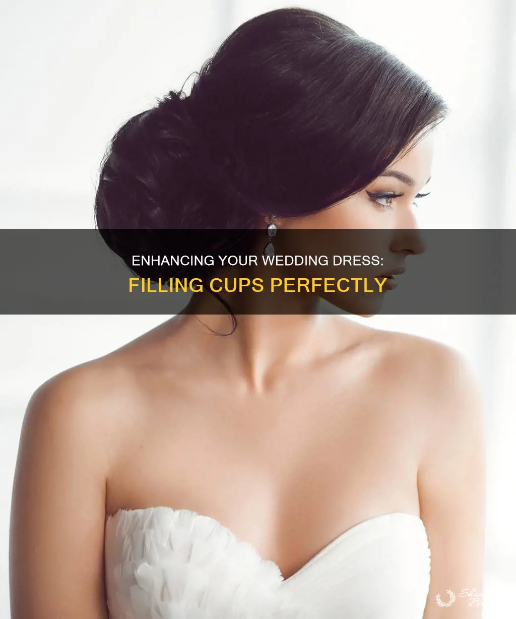 how to fill cups in wedding dress