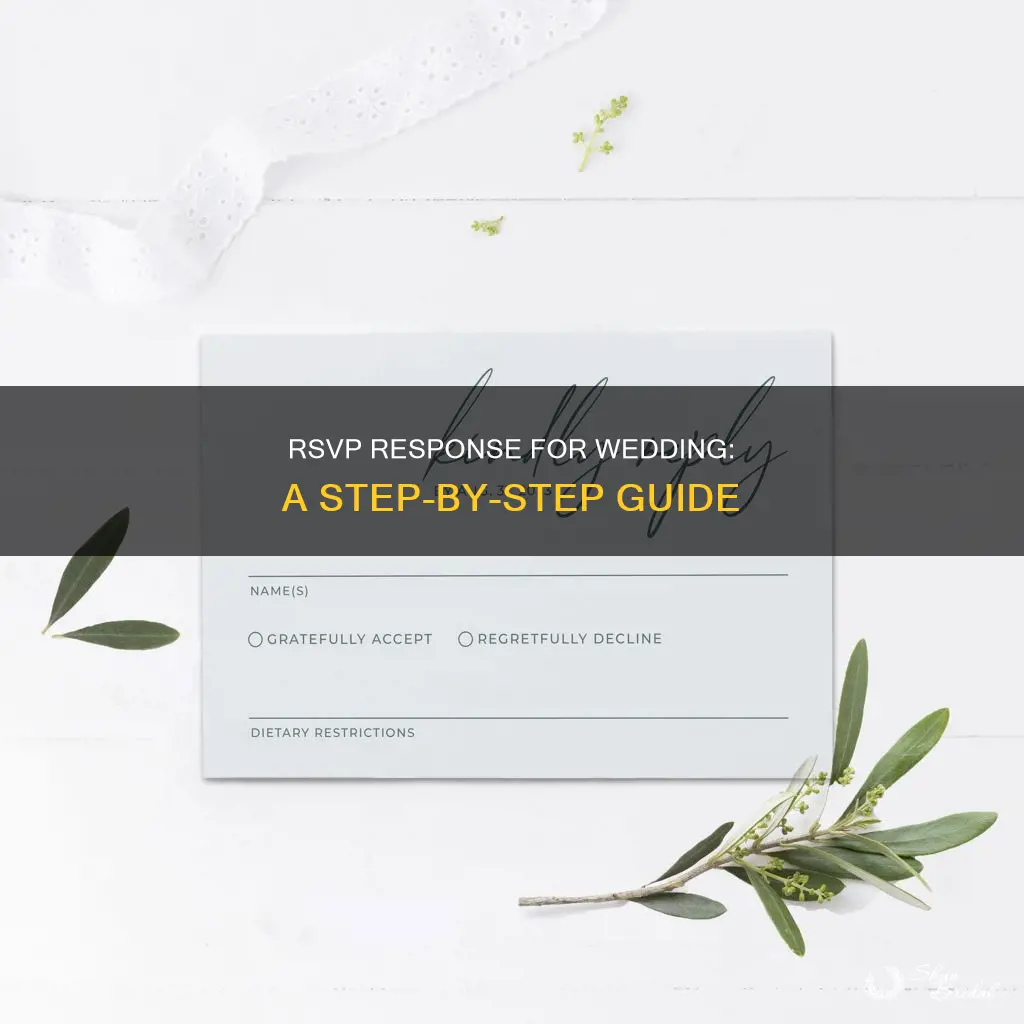 how to fill in rsvp response for wedding