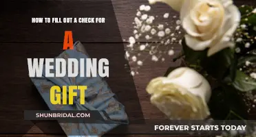 Writing a Wedding Gift Check: A Step-by-Step Guide to Properly Filling It Out