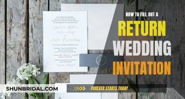 Guide to Completing Return Wedding Invitation Forms Efficiently