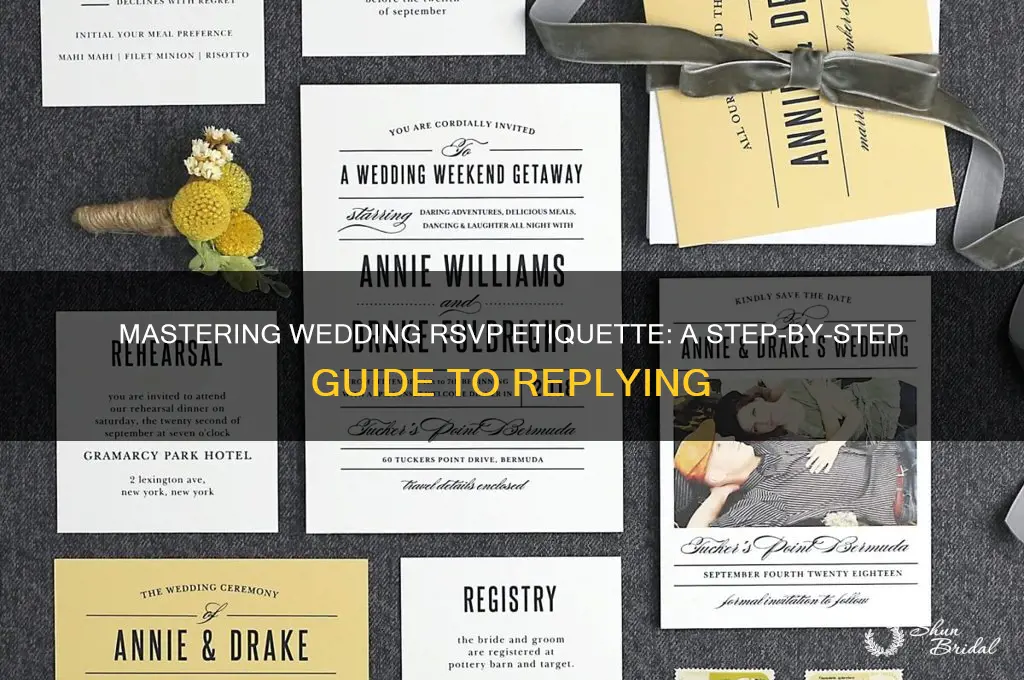 how to fill out a wedding reply