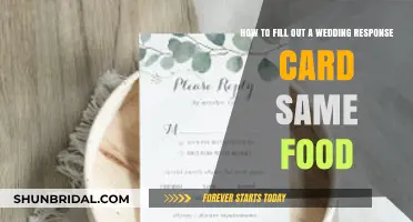 Wedding RSVP Made Easy: Same Food Choices for All Guests
