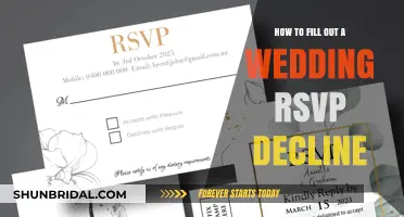 Declining a Wedding Invitation: Filling Out an RSVP