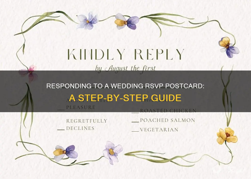 how to fill out a wedding rsvp postcard