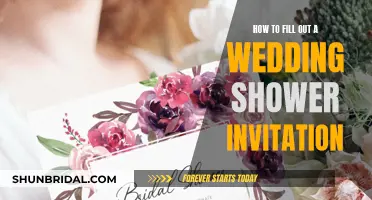 Guide to Filling Out Wedding Shower Invitations