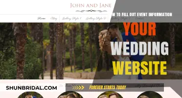 Essential Tips for Adding Event Details to Your Wedding Website
