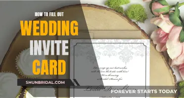 Wedding Invite Cards: Filling Out Etiquette and Tips