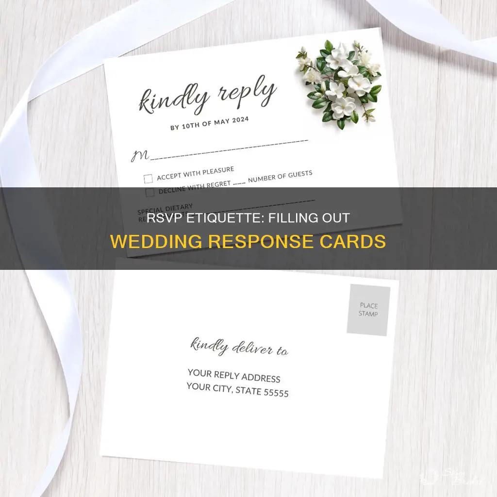 how to fill out wedding rsvp m