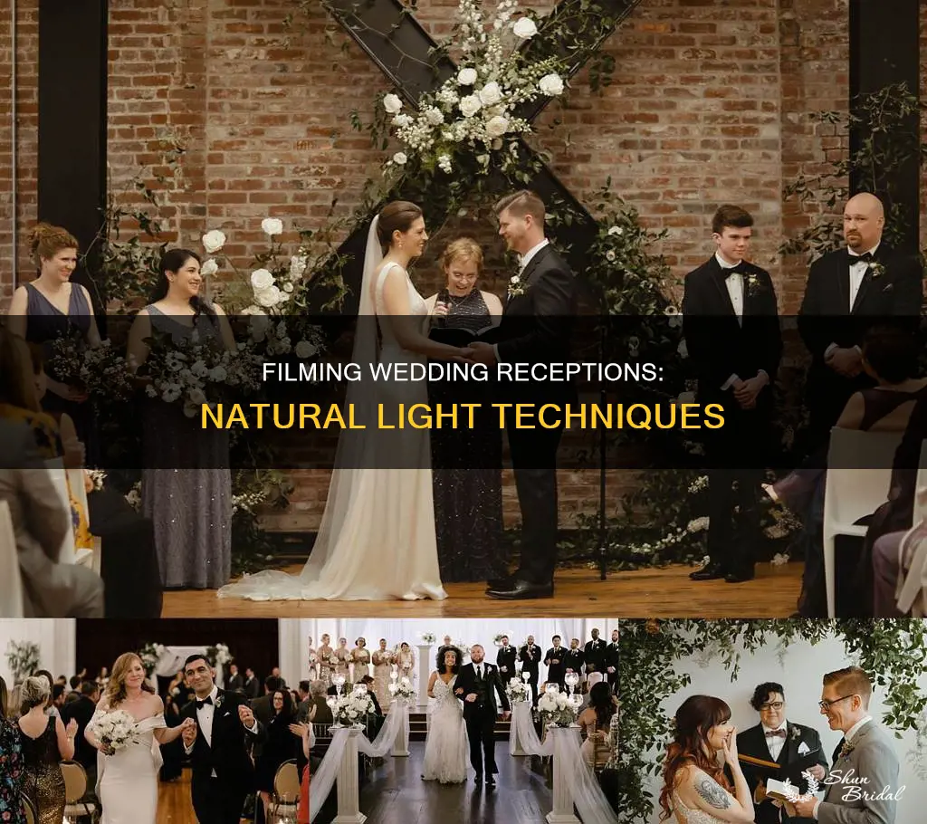 how to film a wedding reception without lights
