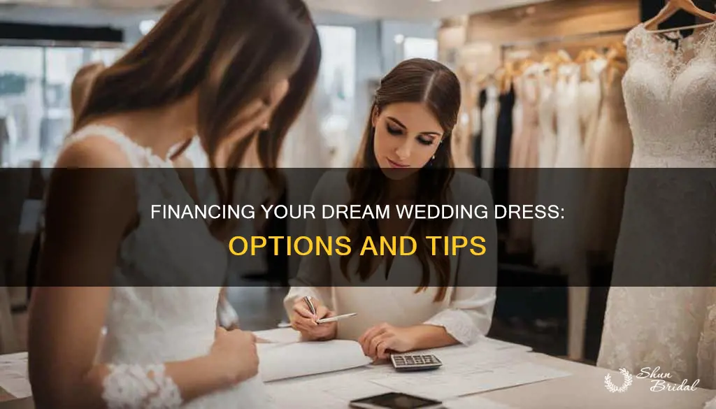 how to finance a wedding dress