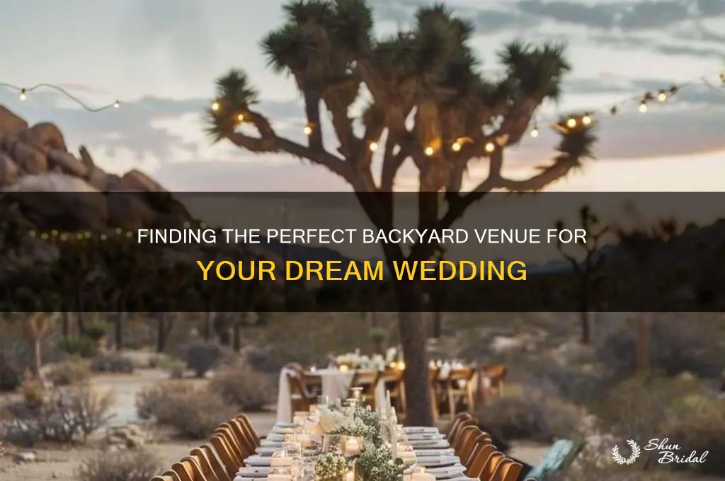 how to find a backyard for a wedding
