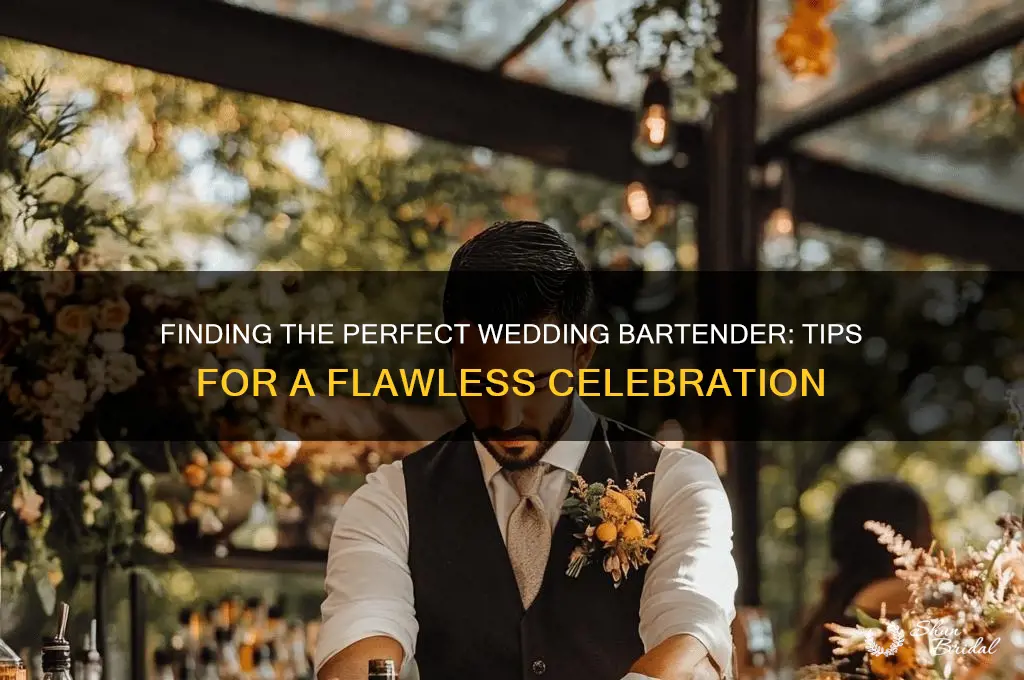 how to find a bartender for a wedding