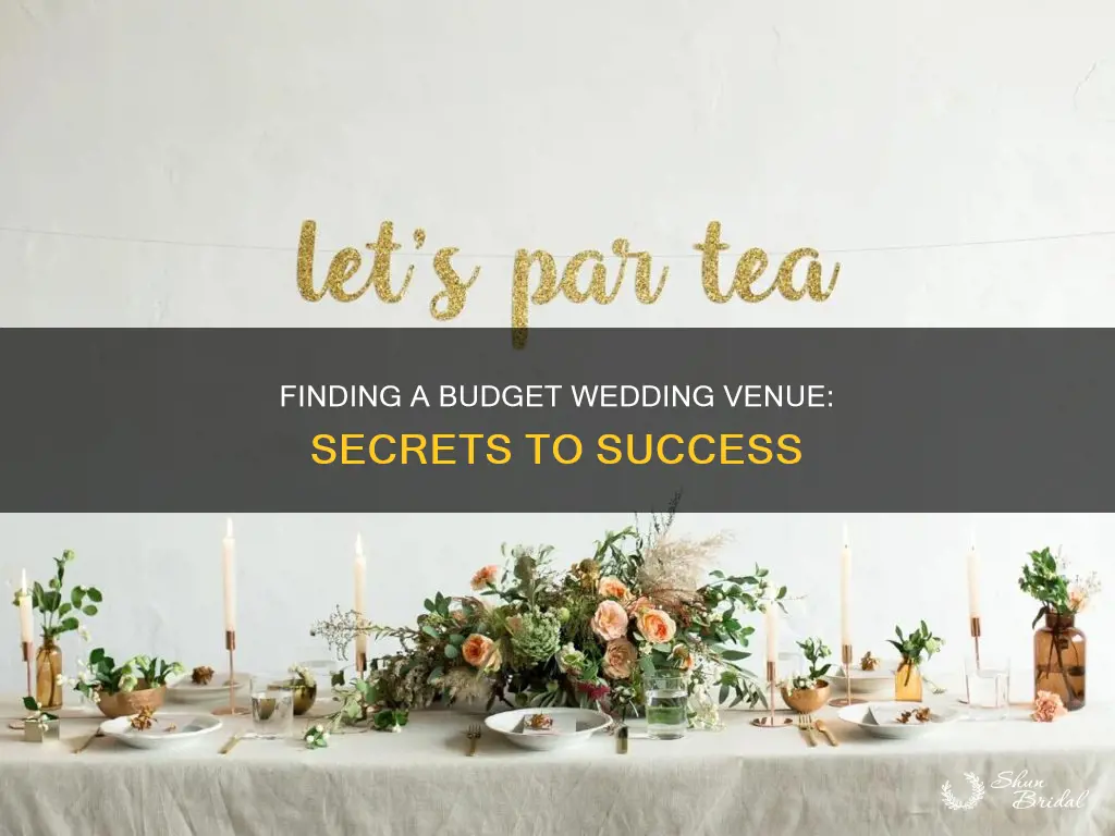 how to find a budget wedding venue
