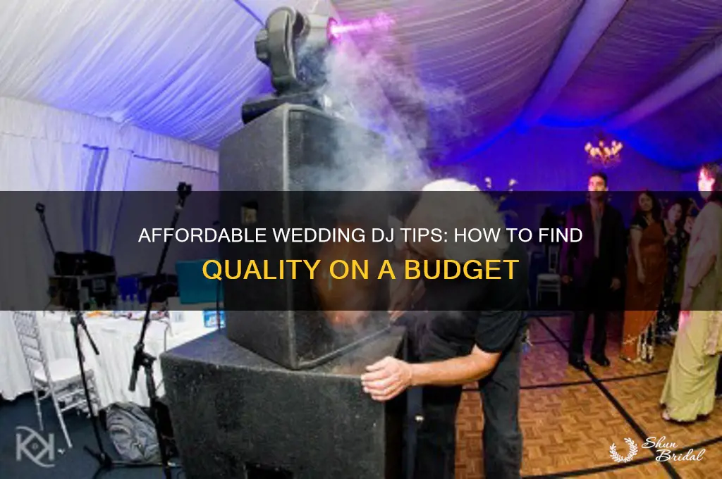 how to find a cheap wedding dj