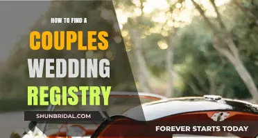 Finding a Couple's Wedding Registry: A Quick Guide