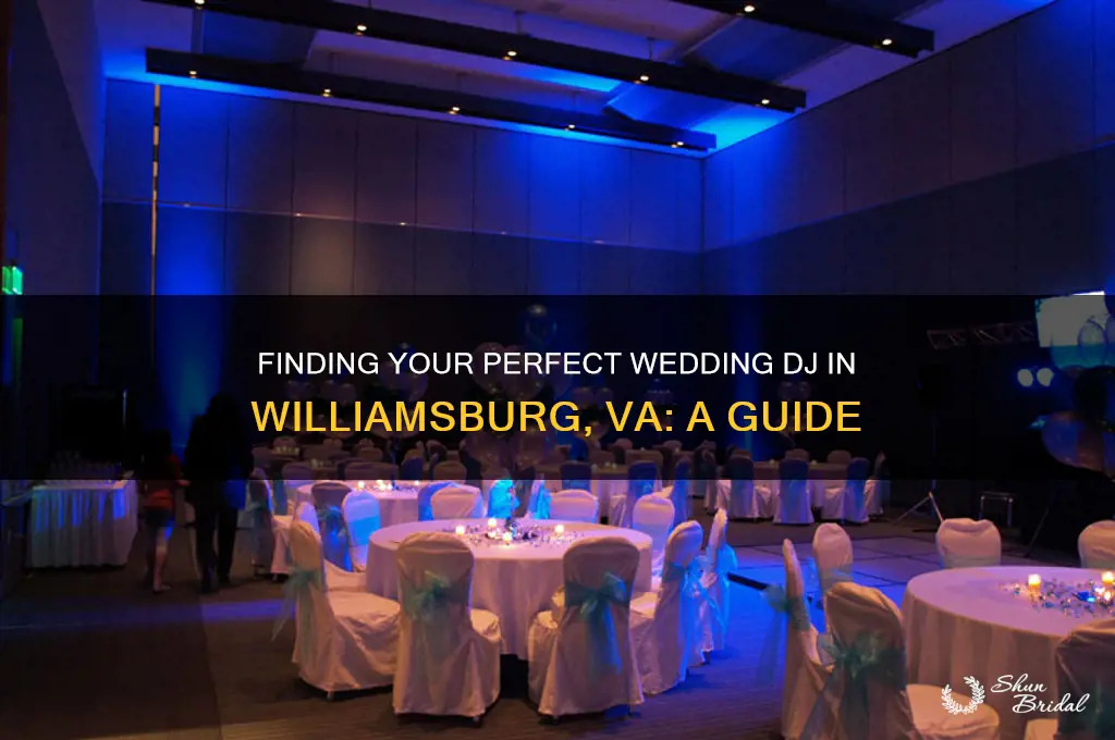 how to find a dj for your wedding williamsburg va