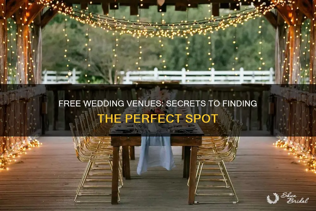 how to find a free wedding venue
