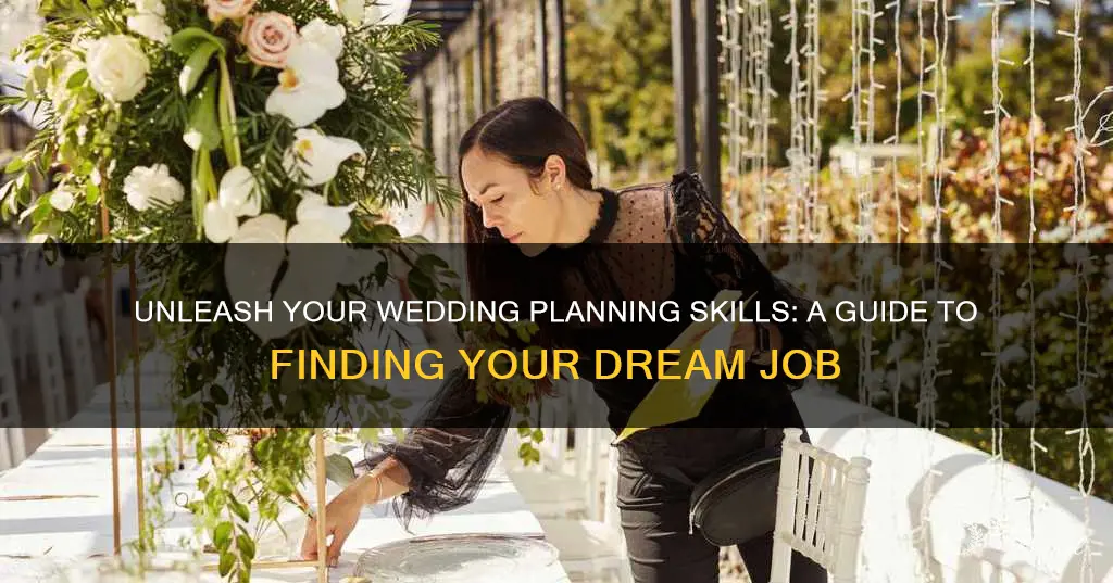 how to find a job in wedding planning