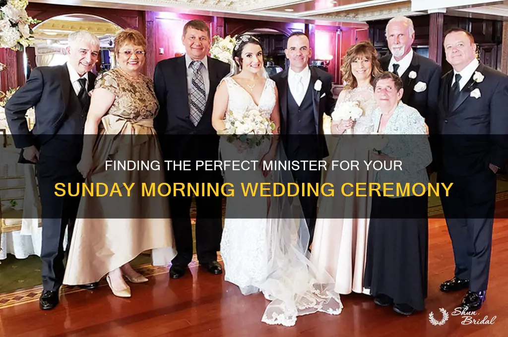how to find a minister for a sunday morning wedding