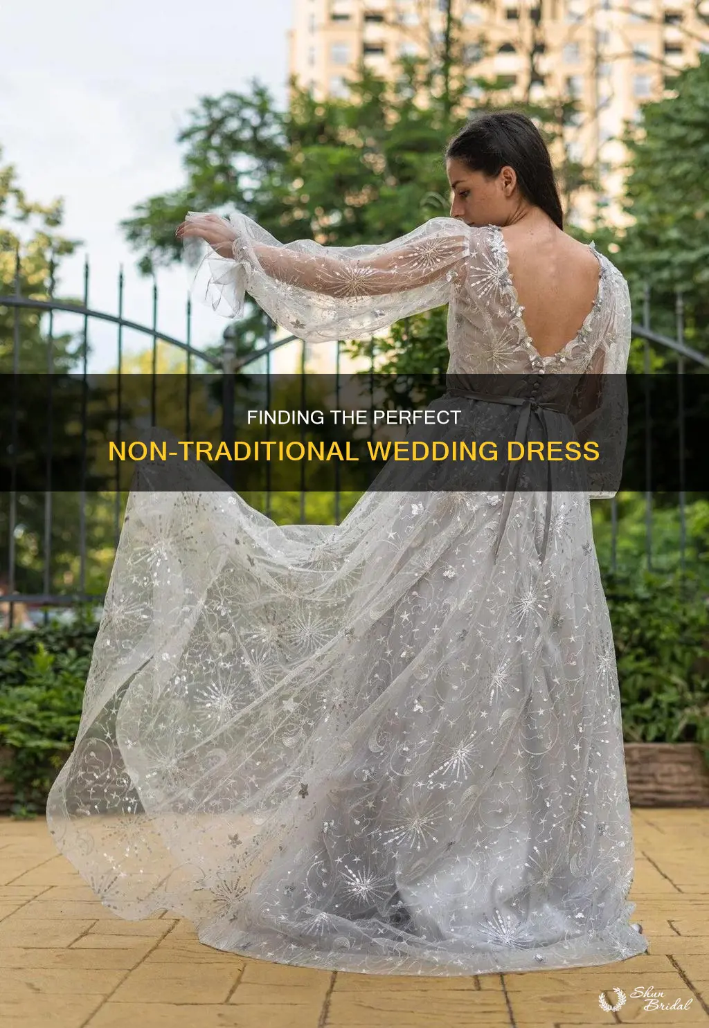 how to find a non traditional wedding dress