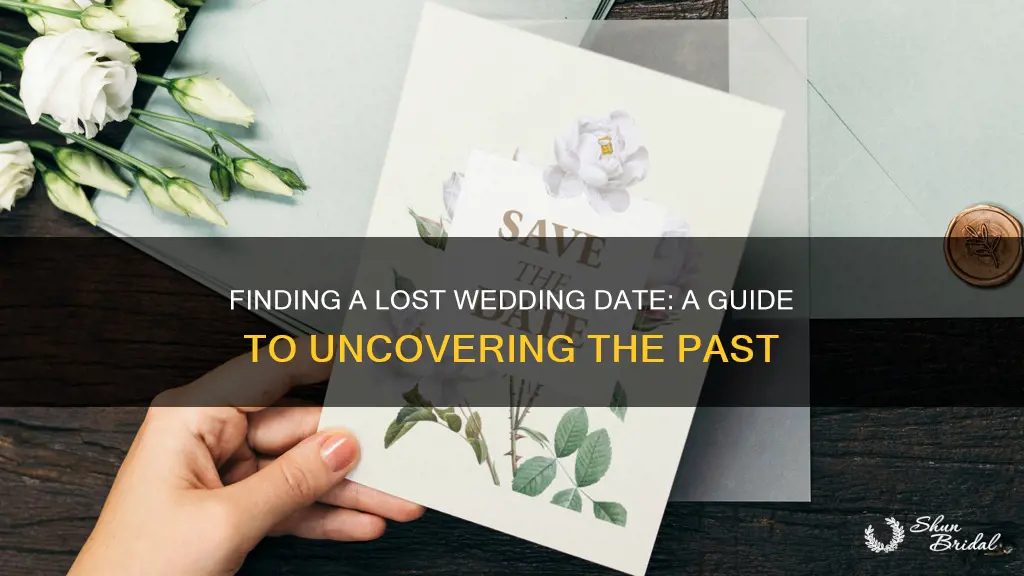 how to find a past wedding date