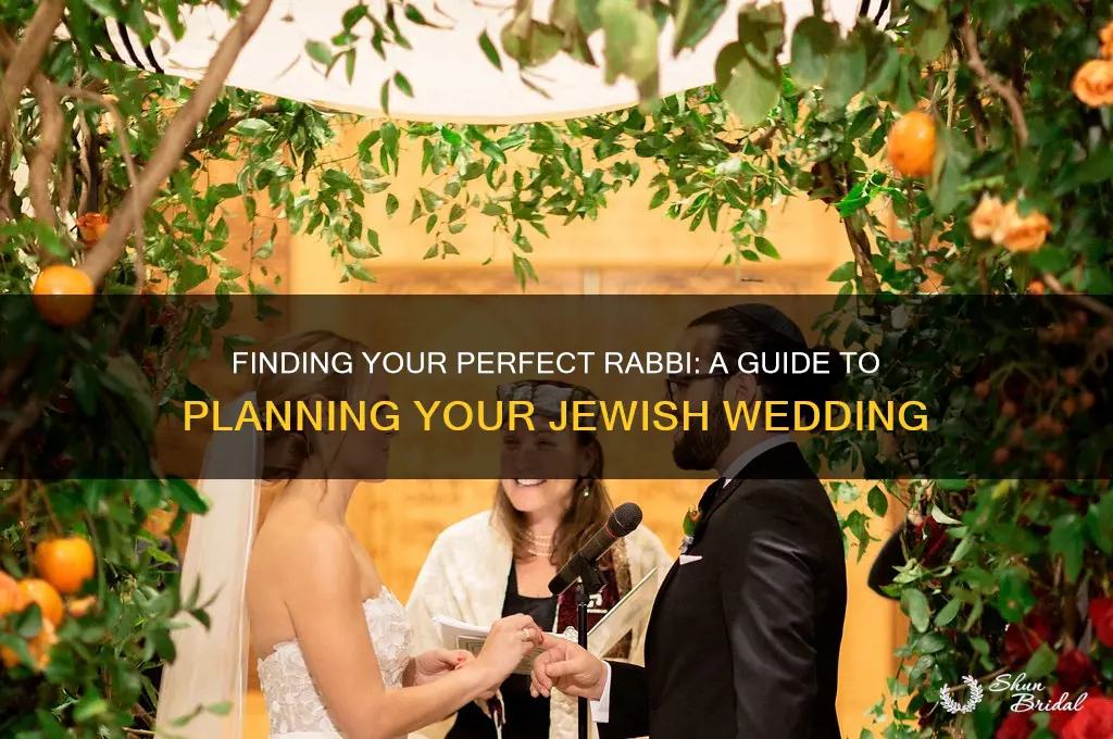 how to find a rabbi for wedding