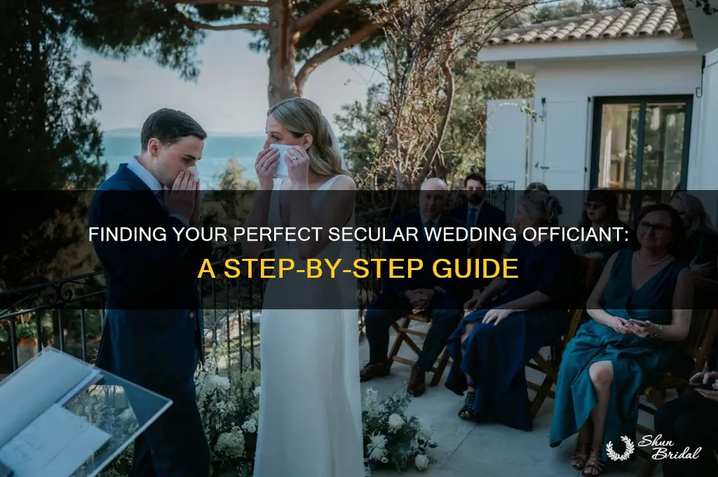 how to find a secular wedding officiant