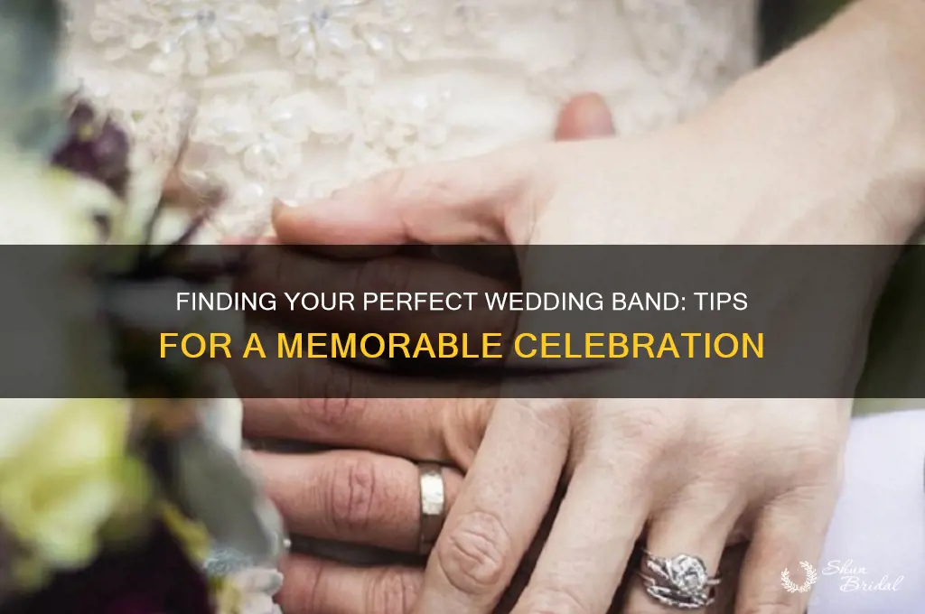 how to find a wedding bamnd