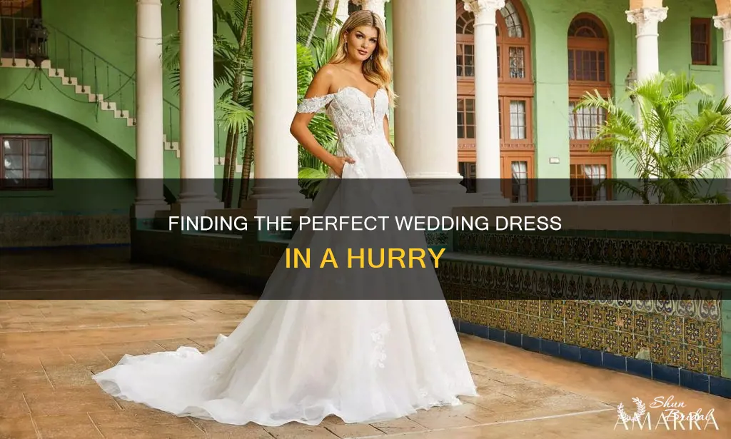 how to find a wedding dress fast