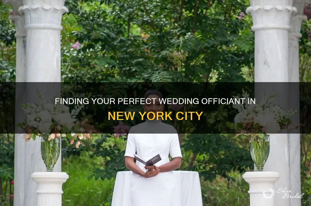 how to find a wedding officiant in New York