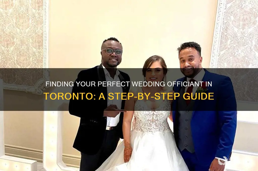 how to find a wedding officiant toronto