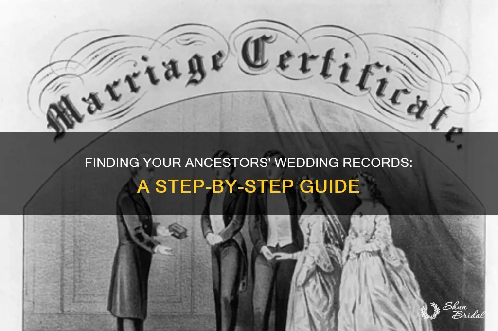 how to find a wedding record