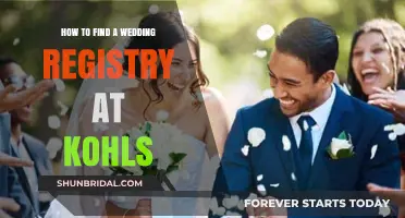 Find a Wedding Registry at Kohl's: A Step-by-Step Guide