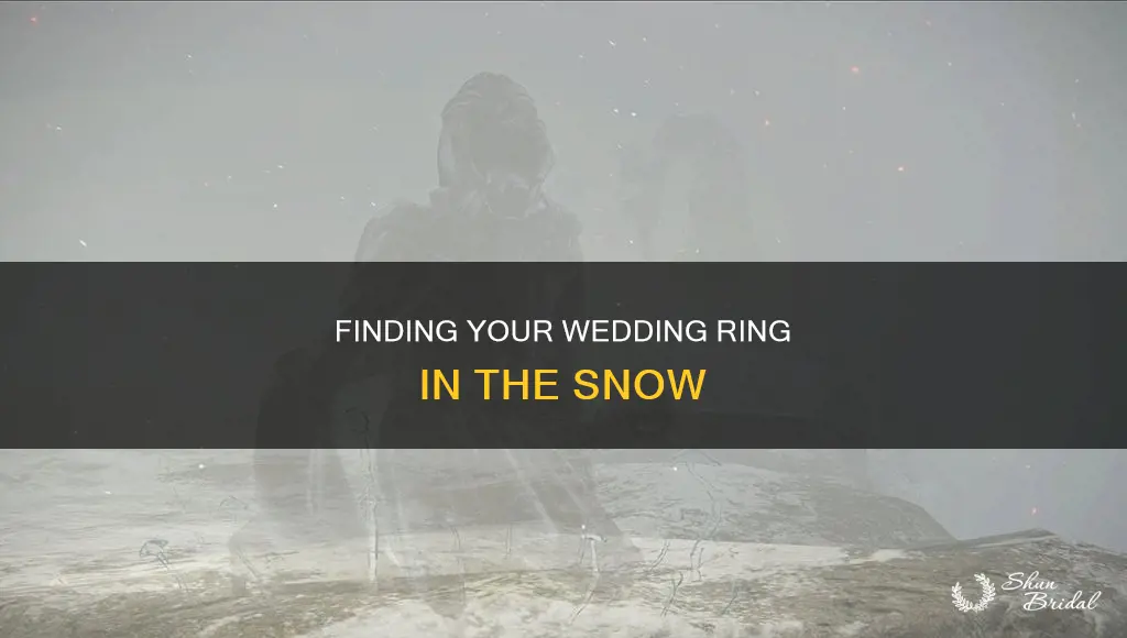 how to find a wedding ring in the snow