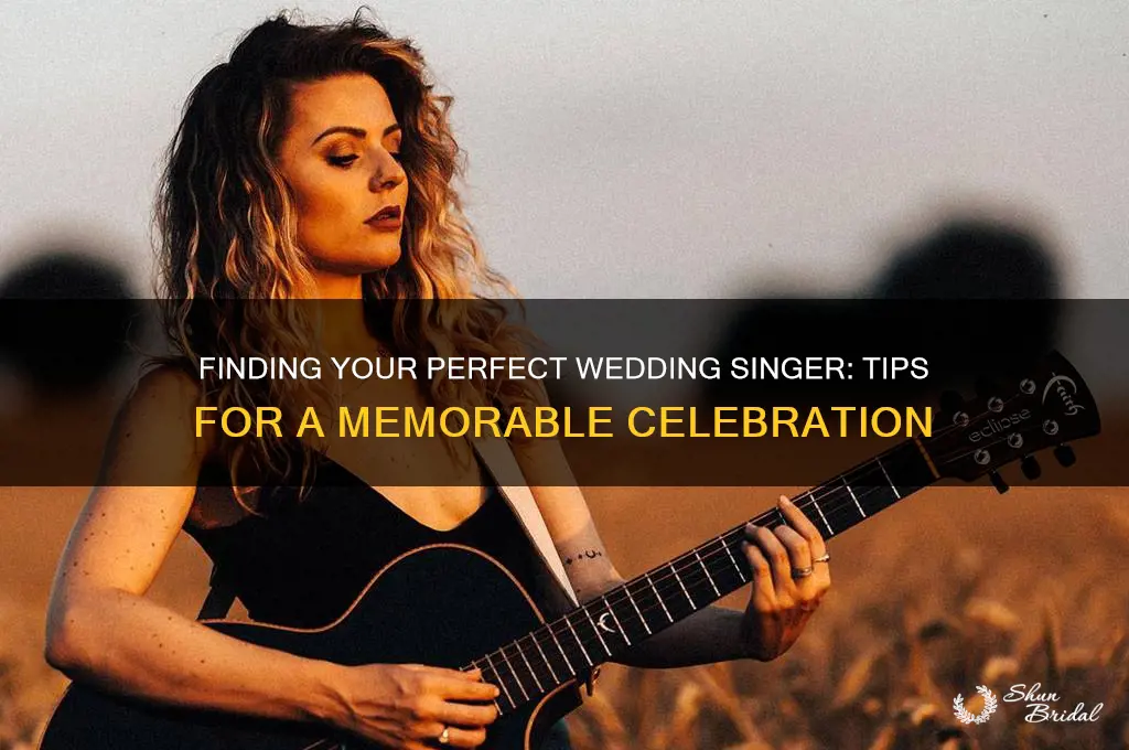 how to find a wedding singer
