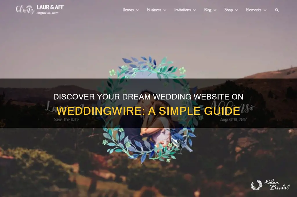 how to find a wedding website on weddingwire