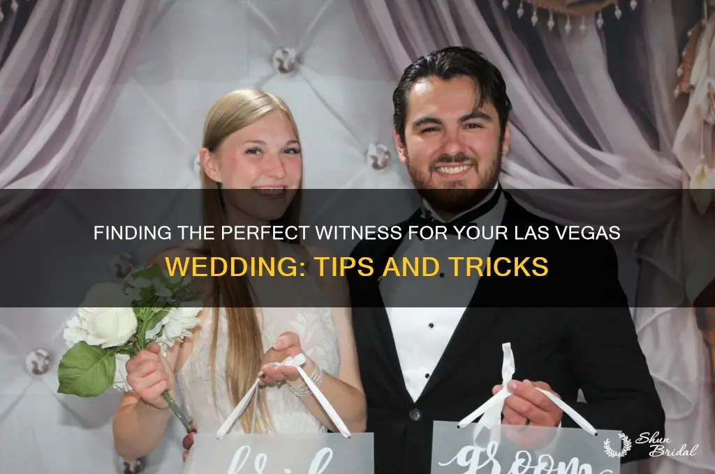 how to find a witness for vegas wedding