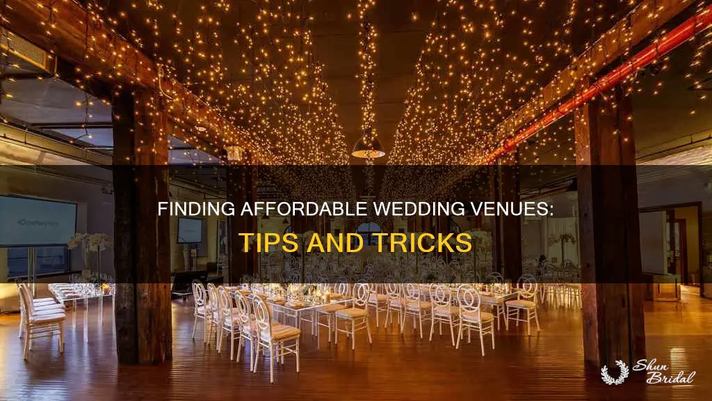 how to find affordable wedding venues