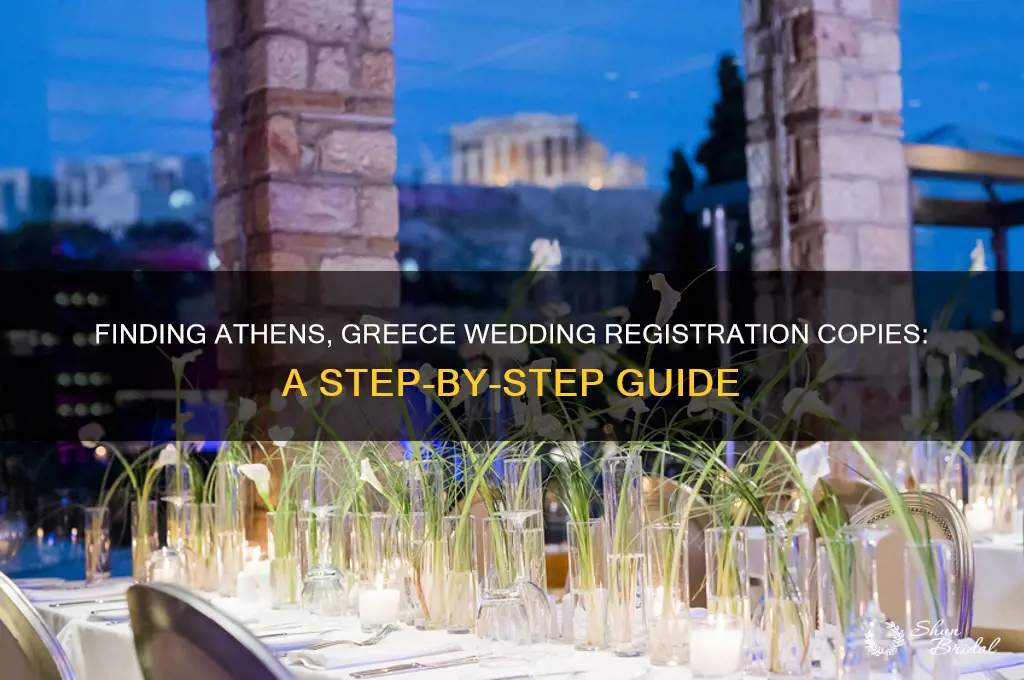 how to find copies of wedding registration from athens greece