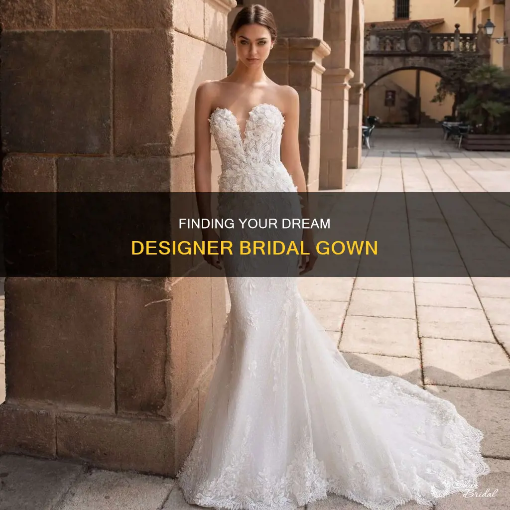 how to find desiger on bridal exclusive wedding dress
