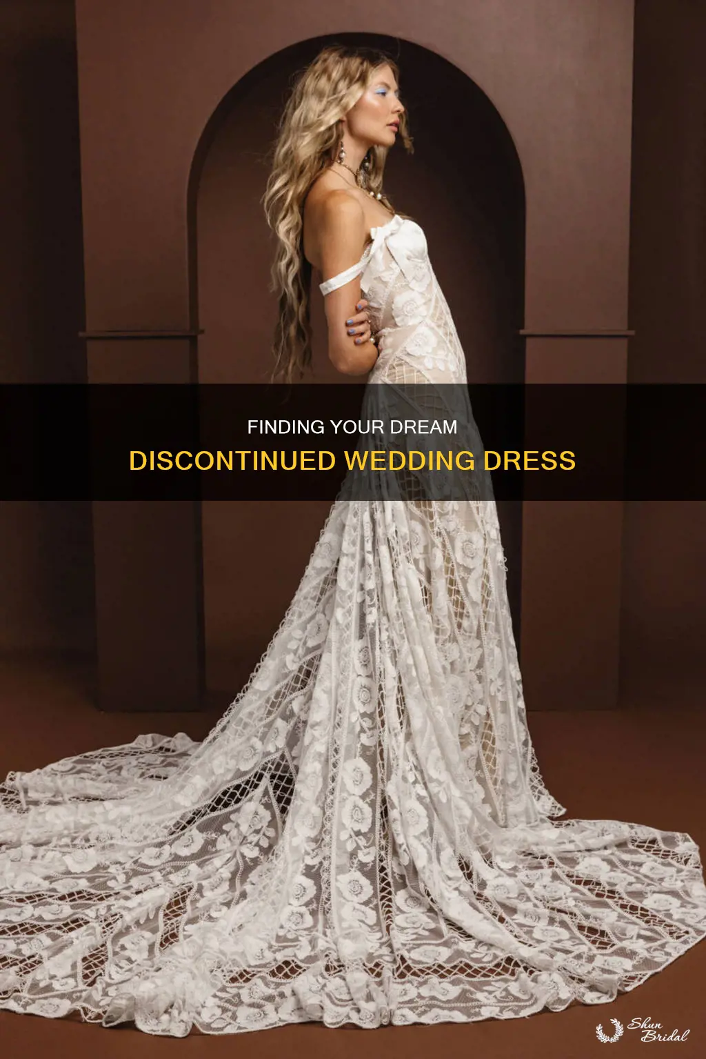 how to find discontinued wedding dresses